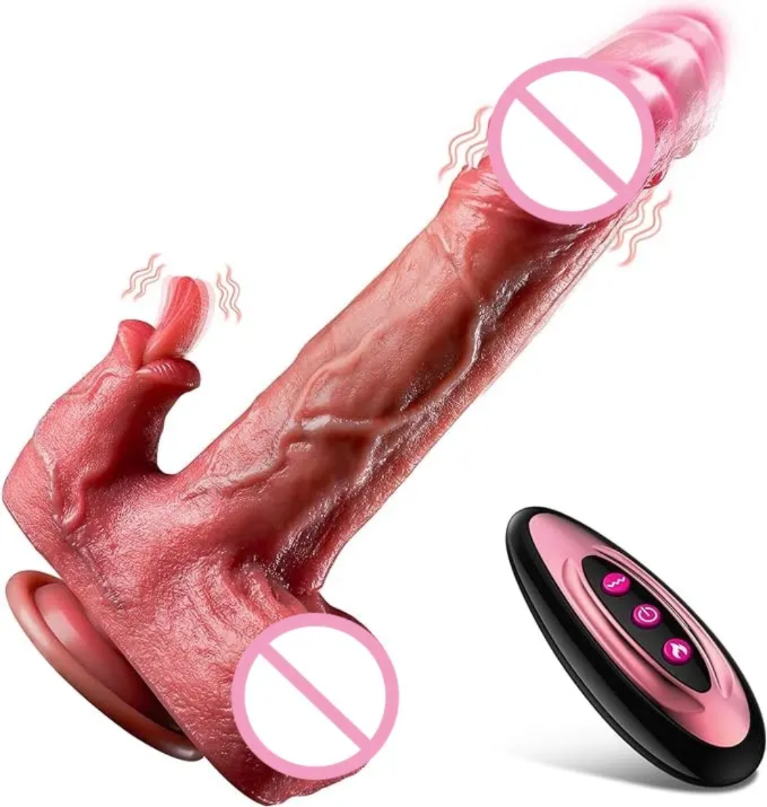 6.5 inch Realistic Dildo | Licking Vibrator